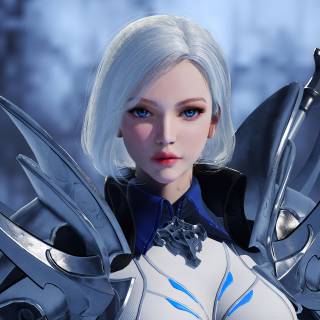 Ice warrior girl wallpaper