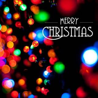 Christmas light iPhone wallpaper