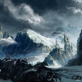 Sci fi winter wallpaper