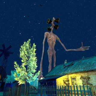 Scary Siren Head wallpaper