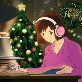 Christmas lofi wallpaper