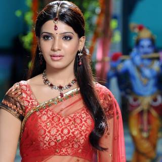 Samantha saree wallpaper
