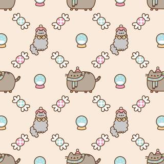 Christmas Pusheen wallpaper