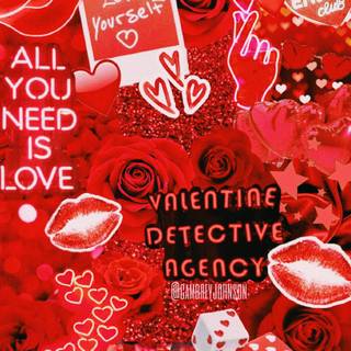 Collage Valentines wallpaper