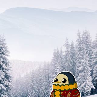 Adventure Time winter wallpaper