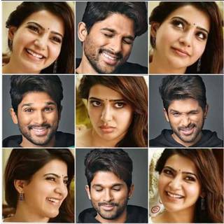 Samantha and Allu Arjun wallpaper