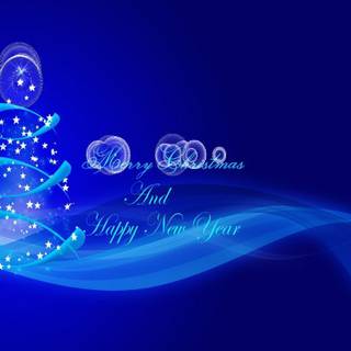 Happy New Year and Merry Christmas wallpaper