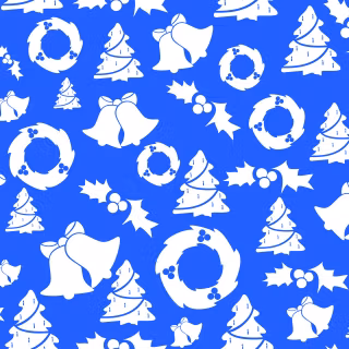Xmas blue color wallpaper