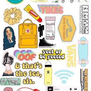 Bubble VSCO girl red wallpaper