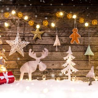 Xmas moose wallpaper