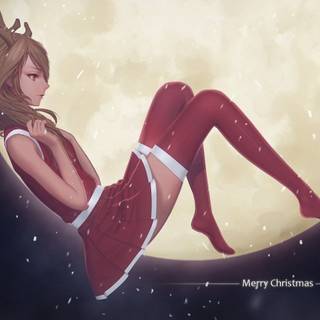 Merry Xmas anime wallpaper