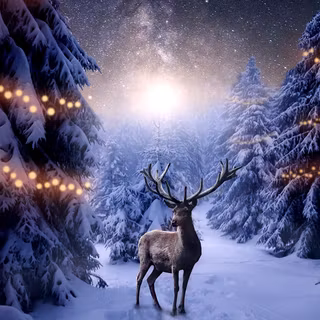 Christmas moose wallpaper