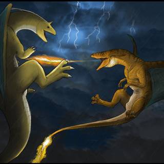 Pokémon battle wallpaper