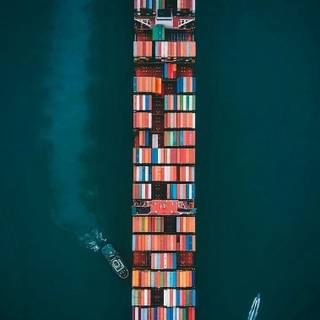 Cargo ships wallpaper