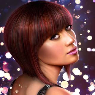 Christmas E girl wallpaper