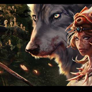 Mononoke Princess wallpaper