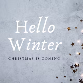 Hello winter aesthetic wallpaper