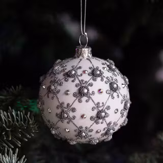 Grey and pink Christmas tree wallpaper