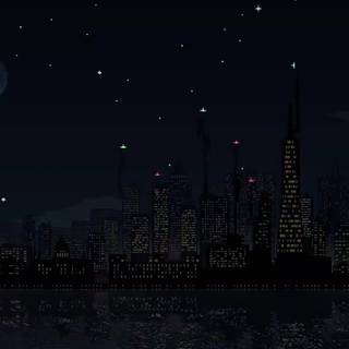 Midnight city aesthetic desktop wallpaper