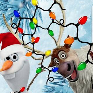 Frozen Christmas Disney wallpaper