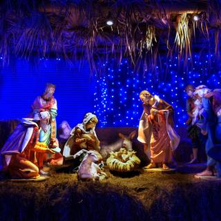 Jesus birth Christmas wallpaper