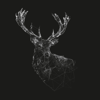 Half of deer face wallpaper