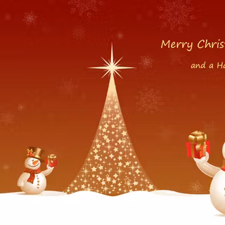 Happy Christmas and Happy New Year wallpaper