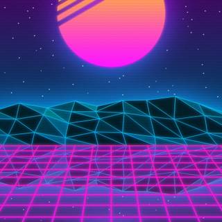 Christmas vaporwave wallpaper