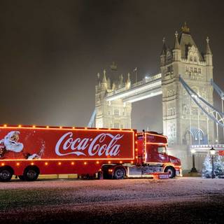 Coca Cola Christmas truck wallpaper