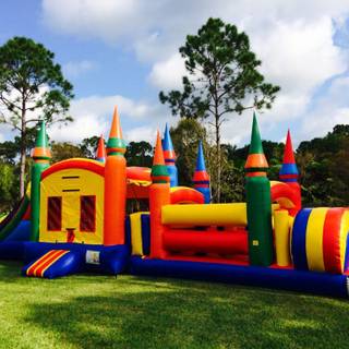 Jumpy house wallpaper