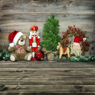 Christmas rustic wood wallpaper