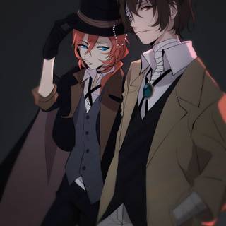 Dazai and Chuuya wallpaper