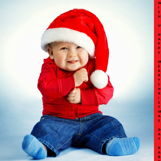 Cute Christmas babies wallpaper