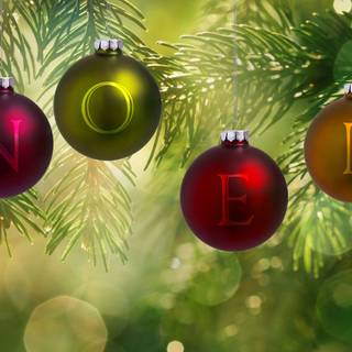 Cute green Christmas wallpaper