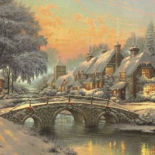 Classical Christmas wallpaper