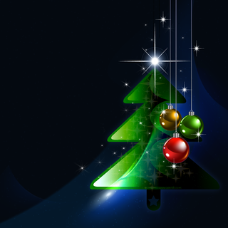 Black green Christmas wallpaper