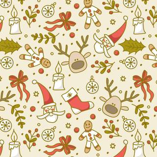 Christmas pattern wallpaper
