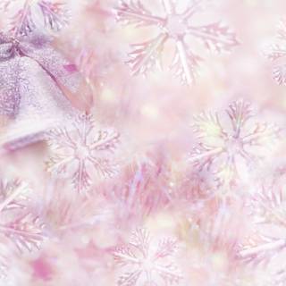 Christmas pink and white wallpaper