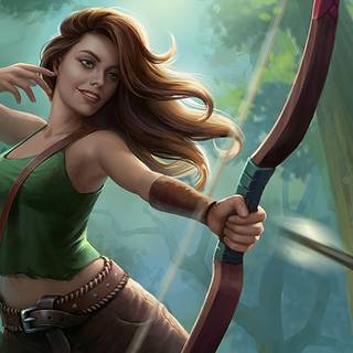 Female archer wallpaper