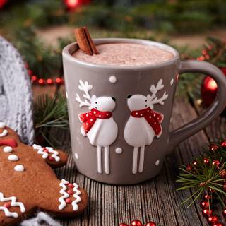 Aesthetic coffee Christmas wallpaper