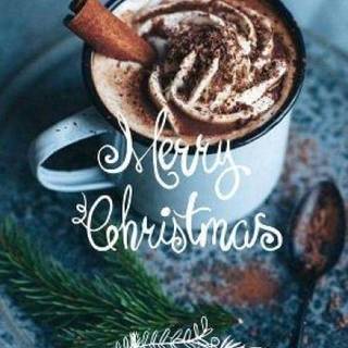 Aesthetic coffee Christmas wallpaper