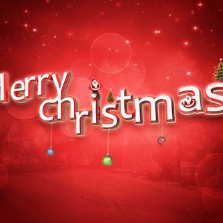 Red Merry Christmas wallpaper