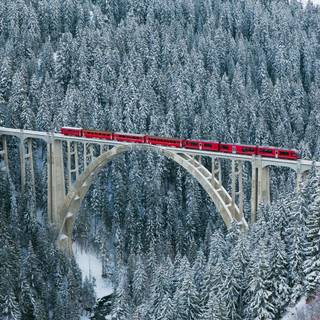 Winter railroad wallpaper