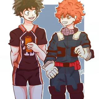 Deku and Hinata wallpaper