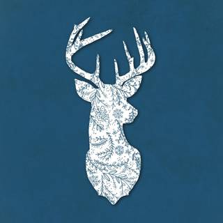 Christmas deer wallpaper