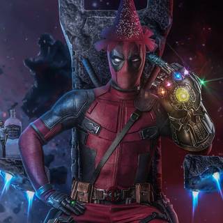 Deadpool and Thanos wallpaper