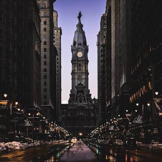 Philadelphia skyline iPhone wallpaper