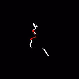 Minimalist black red portrait wallpaper