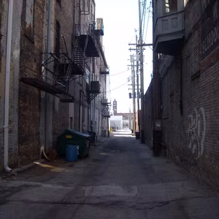 Dark alley wallpaper