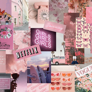 Laptop pink aesthetic wallpaper